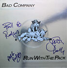 Bad Company Run With The Pack Paul Rodgers, Simon, Mick Signed Vinyl Record ACOA