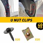 40X Engine Splash Shield Bumper Body Bolts Screw Nut Fender Clips Rivet Retainer (For: More than one vehicle)