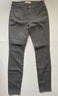 Women's Cabi Jeans Size 4 Gray Smoke Pearl #3565 High Rise Waisted Skinny