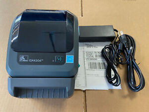 Zebra GX420d Barcode Printer Auto Cuttter Ethernet & USB Thermal Shipping Label