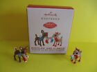 2021 Hallmark Rudolph and Clarice Set 2 Miniature Ornaments Red-Nosed Reindeer