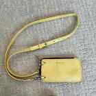 Bandolier $136 Butter Yellow Leather Flexible Padded Pouch W/Strap iPhone case