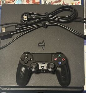 New ListingSony PlayStation 4 Slim 1TB Console-Black With Controller And Cables