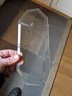 OCTAGON BEVELED GLASS PANEL BOWED 12 Point Star CHANDELIER REPAIR PART-CLEAR