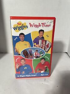 THE WIGGLES WIGGLE TIME VHS RED CLAMSHELL CASE