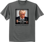 Mens Big and Tall T-shirt Trump Mugshot Tee Shirt Trump 2024