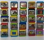 Fisher Price Peek A Boo Blocks Cubes Lot Of 25 Sensory Toys Animals Baby Toys