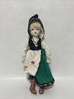 9 Inch Vintage Porcelain And Material Doll
