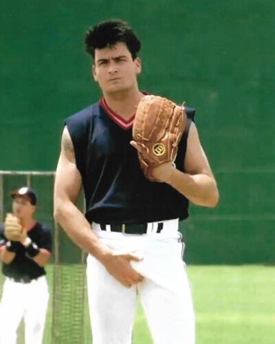 Charlie Sheen Indians Major League Ricky Vaughn 8x10 Picture Celebrity Print