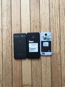 LOT OF 3 Mixed Samsung Phone CRACKED FOR PARTS UNTESTED