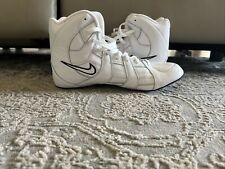 Vintage 2003 Mens NIKE Speedsweep 3 Wrestling Shoes All White Super Rare Leather