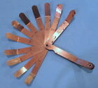 Vintage Angled FEELER THICKNESS GAGE - 11 Blades - .008 to .026