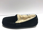 UGG Ansley Womens Slippers Black Suede Size 7 M