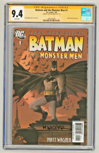 CGC SS 9.4 Batman & The Monster Men #1 SIGNED by Matt Wagner Story Cover & Art