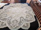 battenburg lace tablecloth Table Topper With Embroidery 60