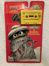 Sesame Street Sony Wonder Cassette Tape & Book Grouch’s Christmas In Orig. Pack
