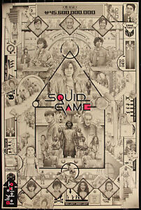 Squid Game (Keyline Edition) by Ise Ananphada 9/38 Screen Print Movie Art Poster