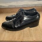 Florsheim Royal Imperial Men’s Wing Tip V-Cleat Black Leather Shoes Size 8 75979