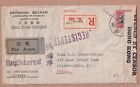 CHINA Cover Yuanchow Franking, Registered, Hong Kong Censor Seal, 1940 Honolulu