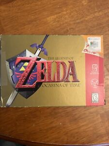 Legend of Zelda: Ocarina of Time (Nintendo 64, 1998) Box And Game