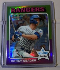 2024 Heritage Chrome Refractor /575 #400 Corey Seager  - Texas Rangers