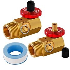 2 Pack Air Tank Manifold with Fill Port Aluminum KnobSafety Valve and Relief ...