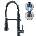 Spring Kitchen Sink Faucet Single Handle Pull Down Sprayer Single Hole Mixer Tap