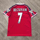 David Beckham #7 JERSEY Manchester United 1998-1999 Home Short Sleeve Red Jersey