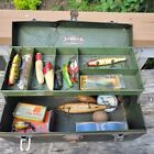 Vintage Kennedy Fishing Tackle Box 10 Lures,lins,Oreno 900,garrett