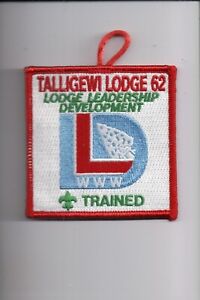 Lodge 62 Talligewi Lodge Leadership Development Trained OA patch