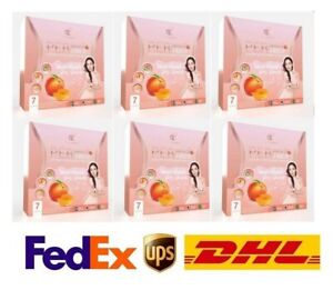 6x Aum Supplement Drink Peach Flavor High Vitamin C Fiber Detox belly collapse