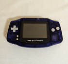 Nintendo Game Boy Advance Console Only GBA Clear Purple Japan Version Used