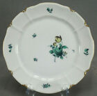 New ListingNymphenburg Germany Hand Painted Green Rose Floral & Gold 8 Inch Plate B