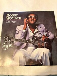 Bobby Womack The Poet Vinyl 1981 Signed by Bobby's Guitar Builder Tony Zemaitis