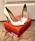 My Delicious Date-H White Pointy Toe Patent Leatherette High Heel Pump 5.5 New