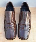 Men Dress Shoes Giorgio Brutini Leather Slip On Dark Brown Size US 12M Pre-Owned