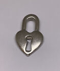Love Heart Shaped Lock Silver-Tone Lapel Pin (71)