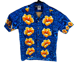 Vintage Kennington Hawaiian Shirt Mens Small Short Sleeve Button Up Floral
