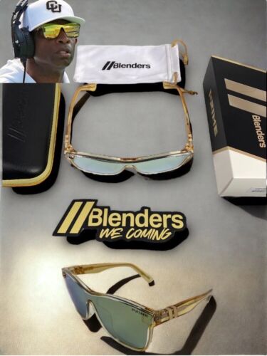 Blenders X Coach Prime GOLD Sunglasses / Deion Sanders / Brand New AMAZING
