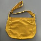 Travel Organizer Crossbody Bag, Yellow Canvas, Multi-Pocket