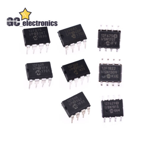 Microcontroller PIC12F683-I/P PIC12F629 PIC12F508 PIC12F1822-I/SN PIC12F  A3US
