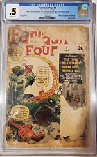FANTASTIC FOUR #1 CGC .05 1st Appearance of Fantastic Four Marvel 1961