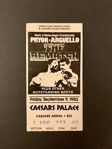 New ListingBoxing Ticket Alexis Arguello vs Aaron Prior II “The Rematch” Sept. 1983