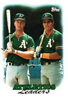 1988 Topps Baseball Card #759 Mark McGwire Jose Canseco Oakland Athletics