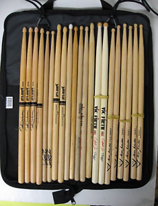 Drumstick 21 pc. Lot w/ Bag ProMark 330, Vater 2-4-5-1, Vic Firth, Zildjian