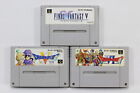 Lot 3 Dragon Quest 5 6 VI & Final Fantasy V SFC Super Famicom Japan Import I444