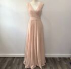 LULUS Heavenly Hues Pink Blush Maxi Dress Size SMALL *Gorgeous color & Design*