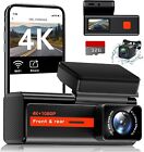 Dash Cam Front and Rear, Veement S80 4k+1080P Dual Dash Camera,1.47