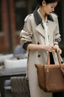 Luxury Womens Trench Coat Jacket Spring Autumn Temperament Casual Trench Coat Sz