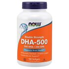 NOW Foods DHA-500, Double Strength, 500 mg, 180 Softgels